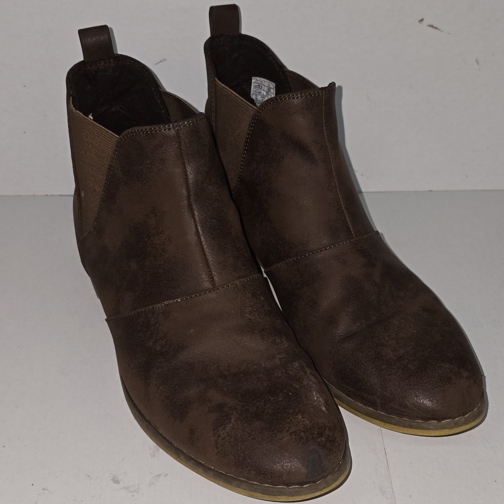 Rocket Dog Brown Slip On Booties Womens Size 10